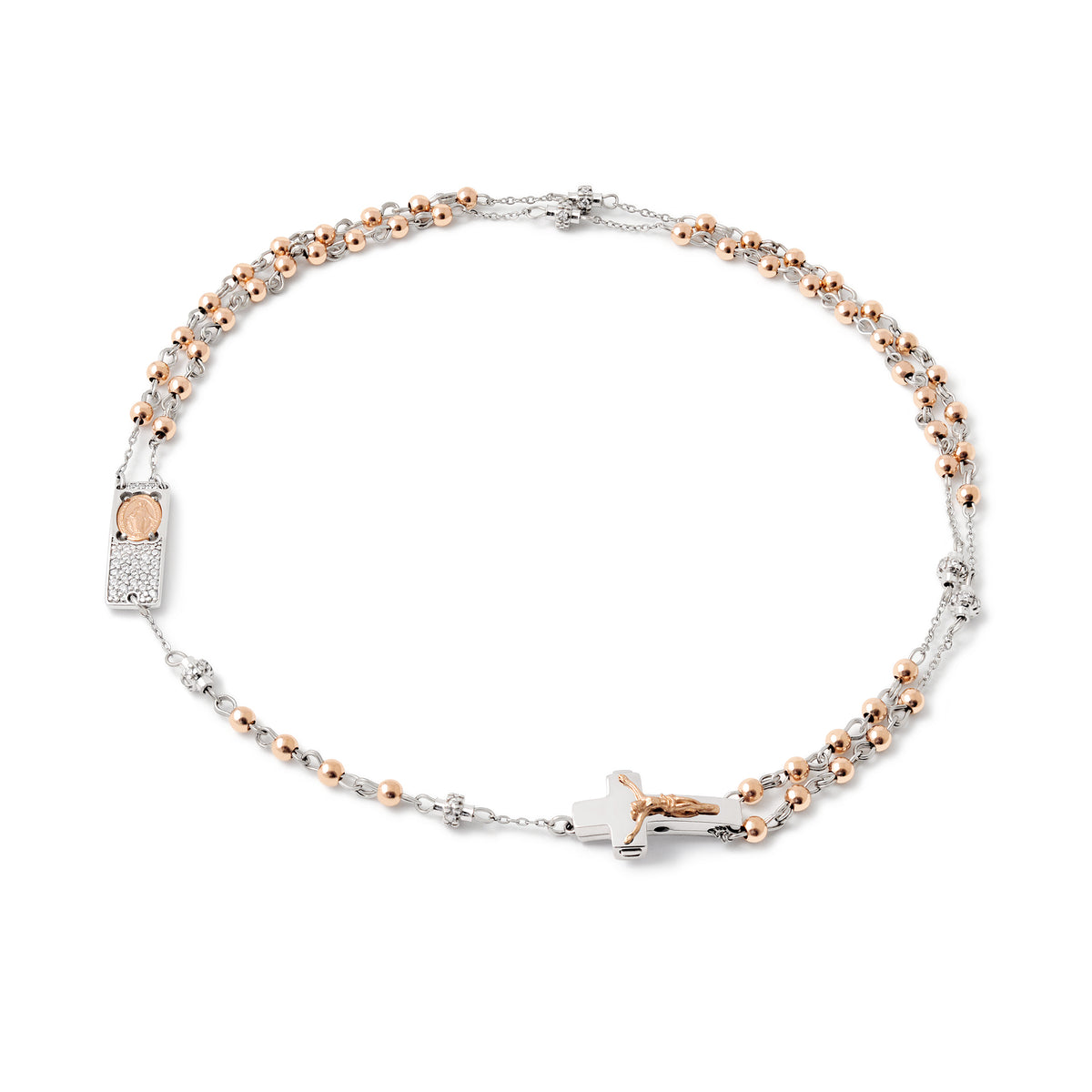 Rosalet® necklace in rose gold and silver