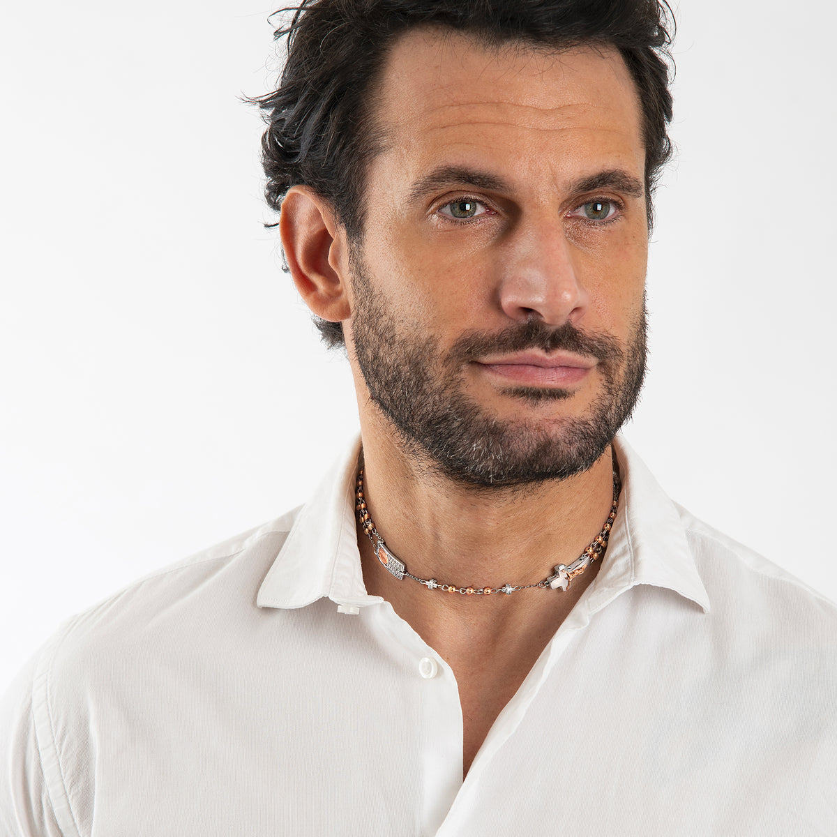 Handmade Rosalet® necklace in precious metals