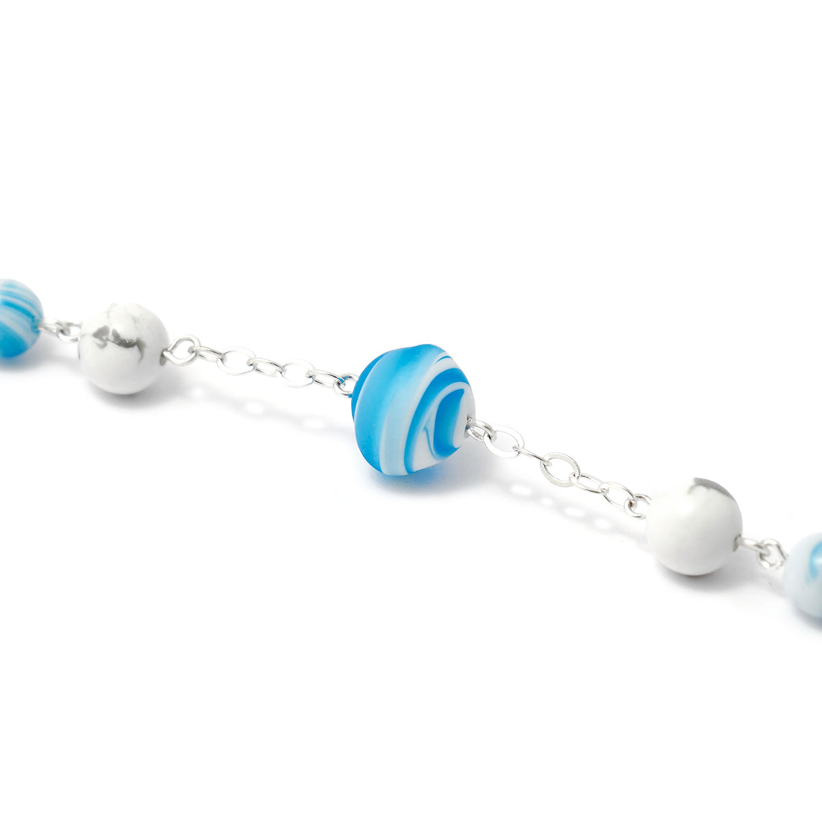 Miraculous Medal Rosary with Genuine Murano Beads