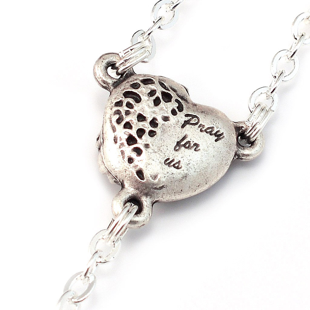 Rosario argentato Santa Comunione