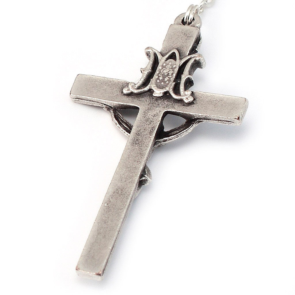 Annunciation Rosary, Silver & Jade