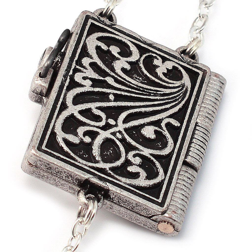 Lourdes Mysteries Booklet Blue & Silver Rosary