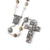 The Sistine Chapel Rosary in Antique Silver with Genuine Murano Glass Beads