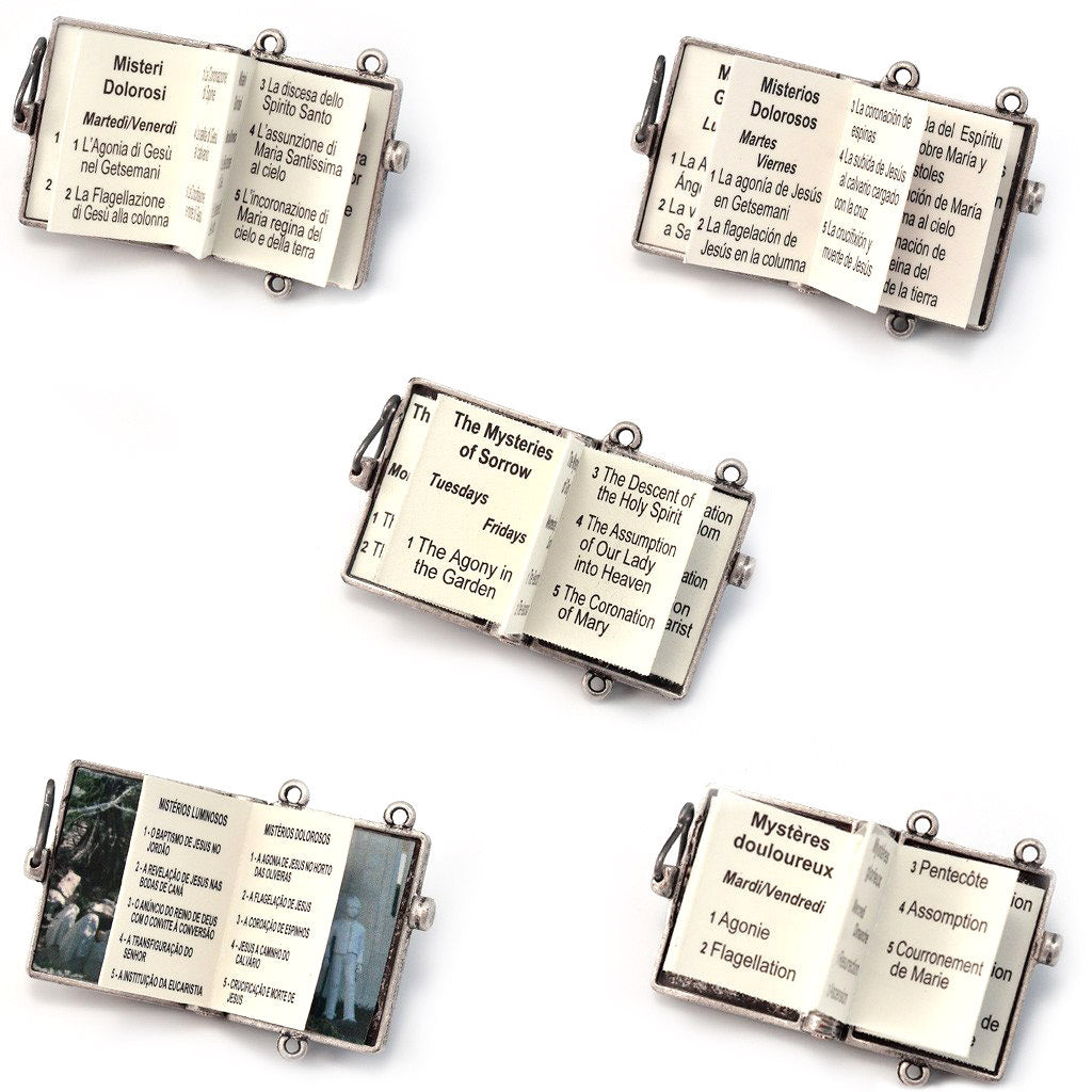 Rosario argentato Lourdes