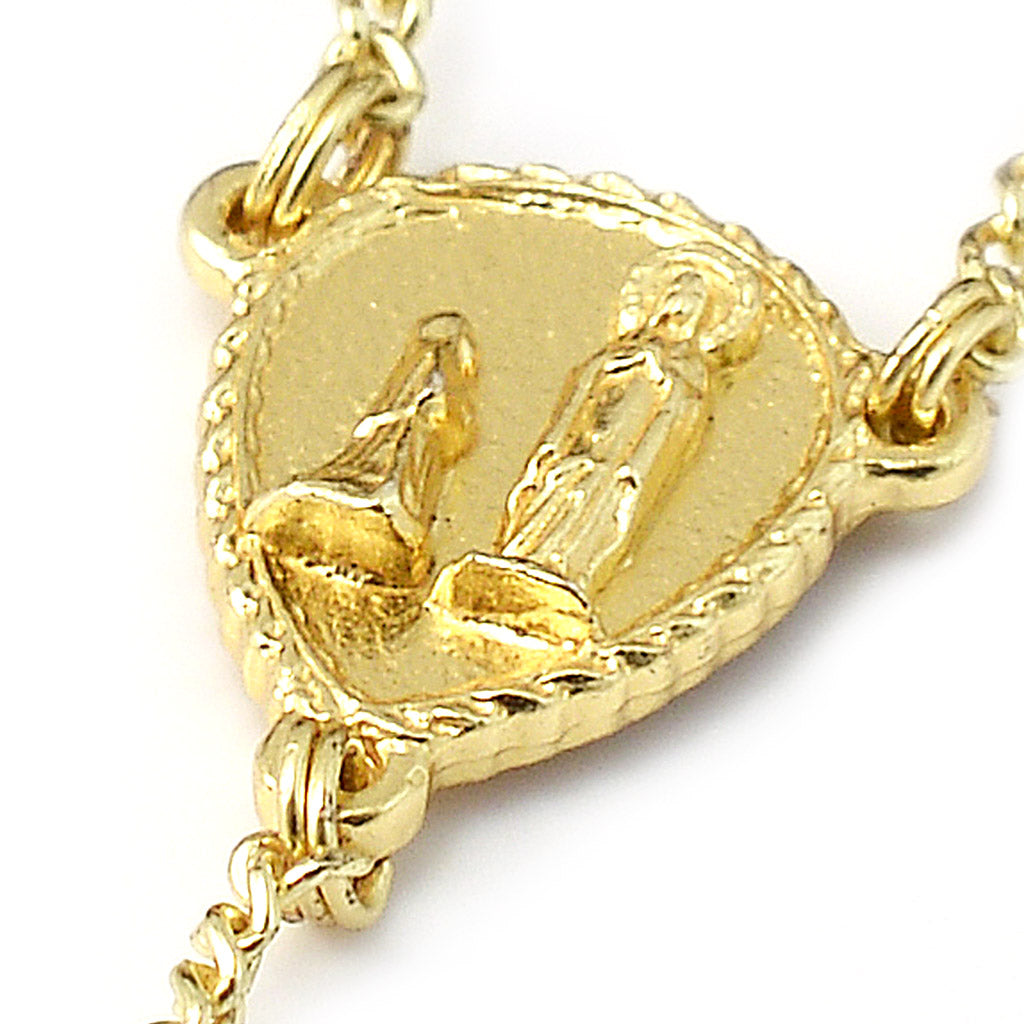 Rosario prezioso Occhio di Tigre e Argento 925 Placcato Oro Giallo