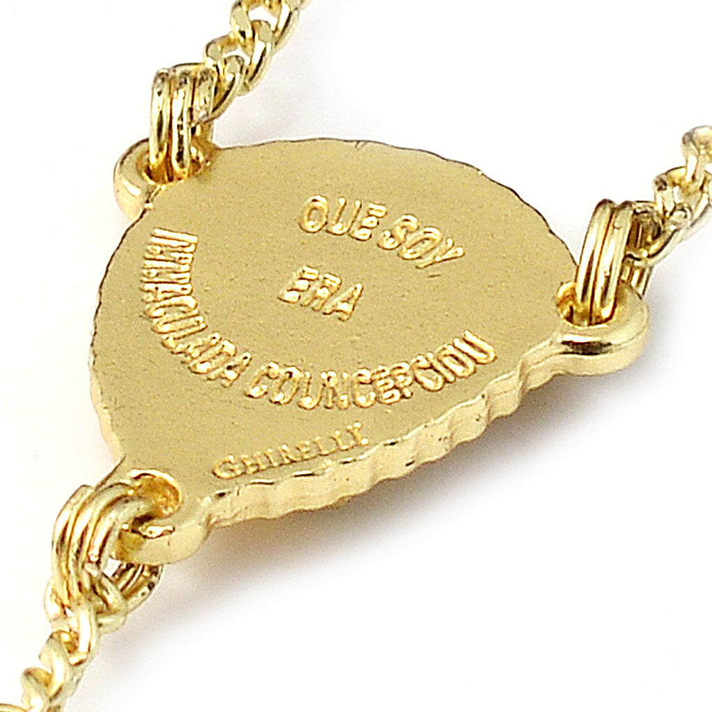 Rosario prezioso Occhio di Tigre e Argento 925 Placcato Oro Giallo