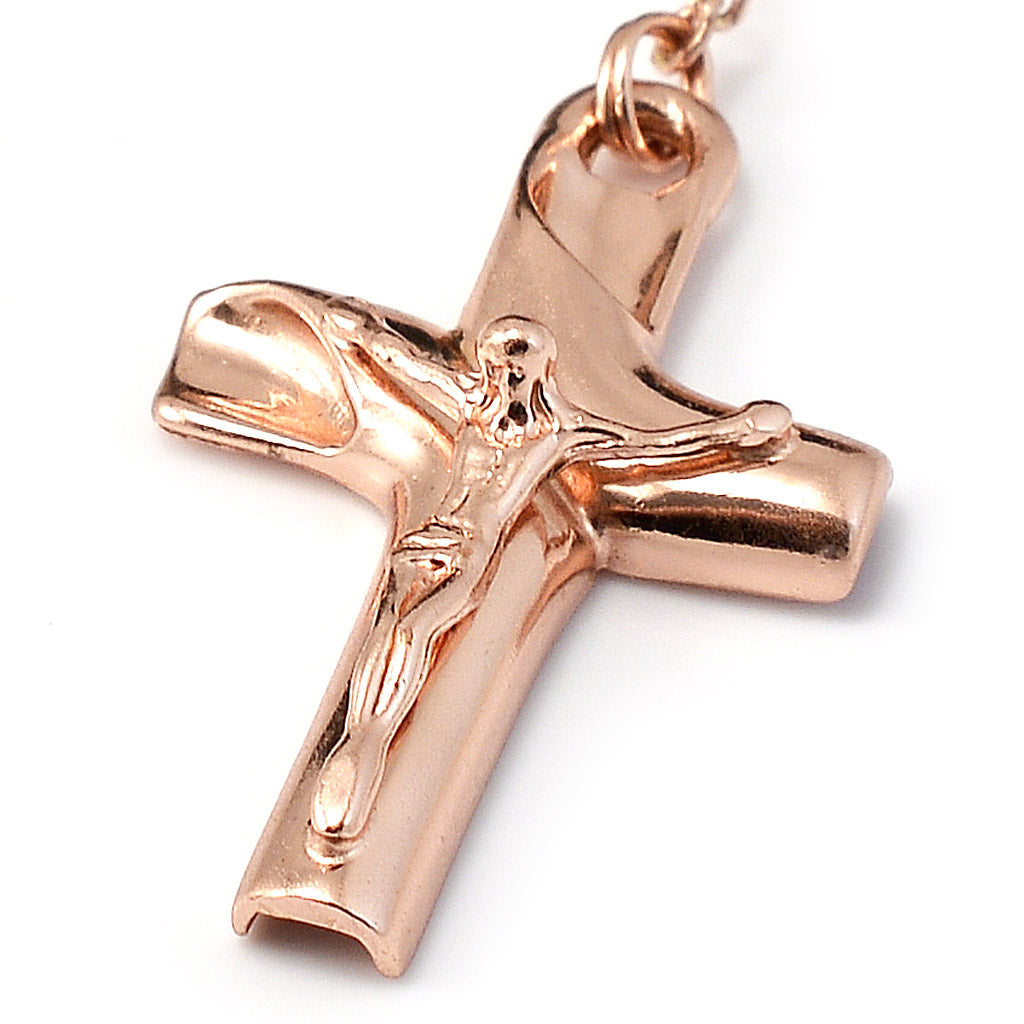 Precious Rose Quartz & Rose Gold Rosary