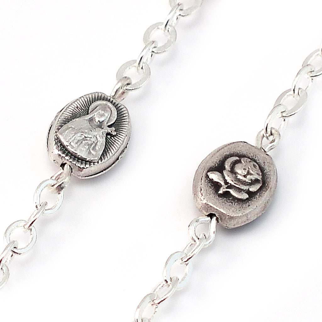 Decina argentata Santa Teresa di Lisieux