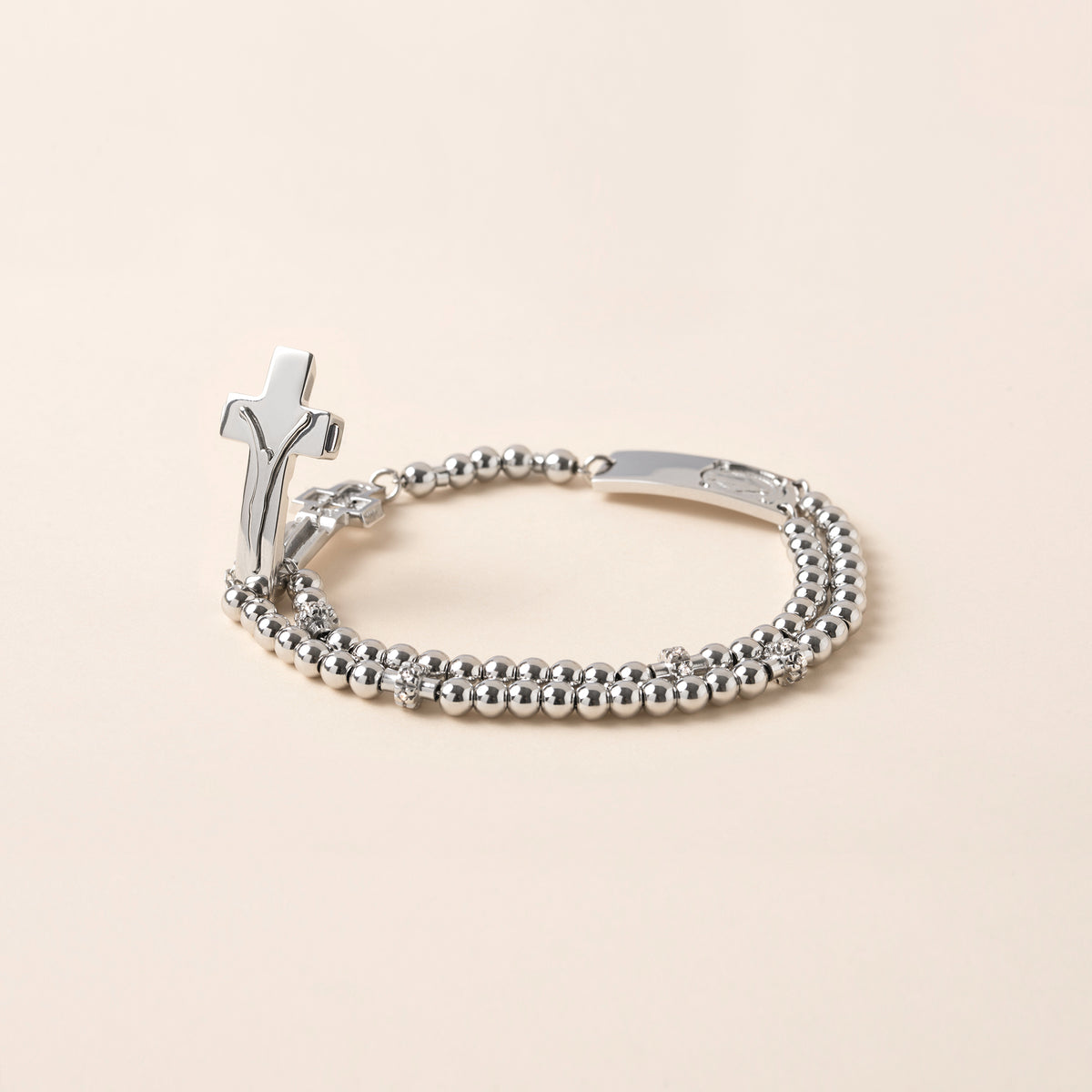 Rosalet® Sterling Silver Bracelet with Zircon Pater and Engraving Option