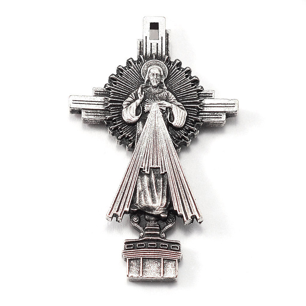 Saint John Paul II Rosary, Blush & Silver
