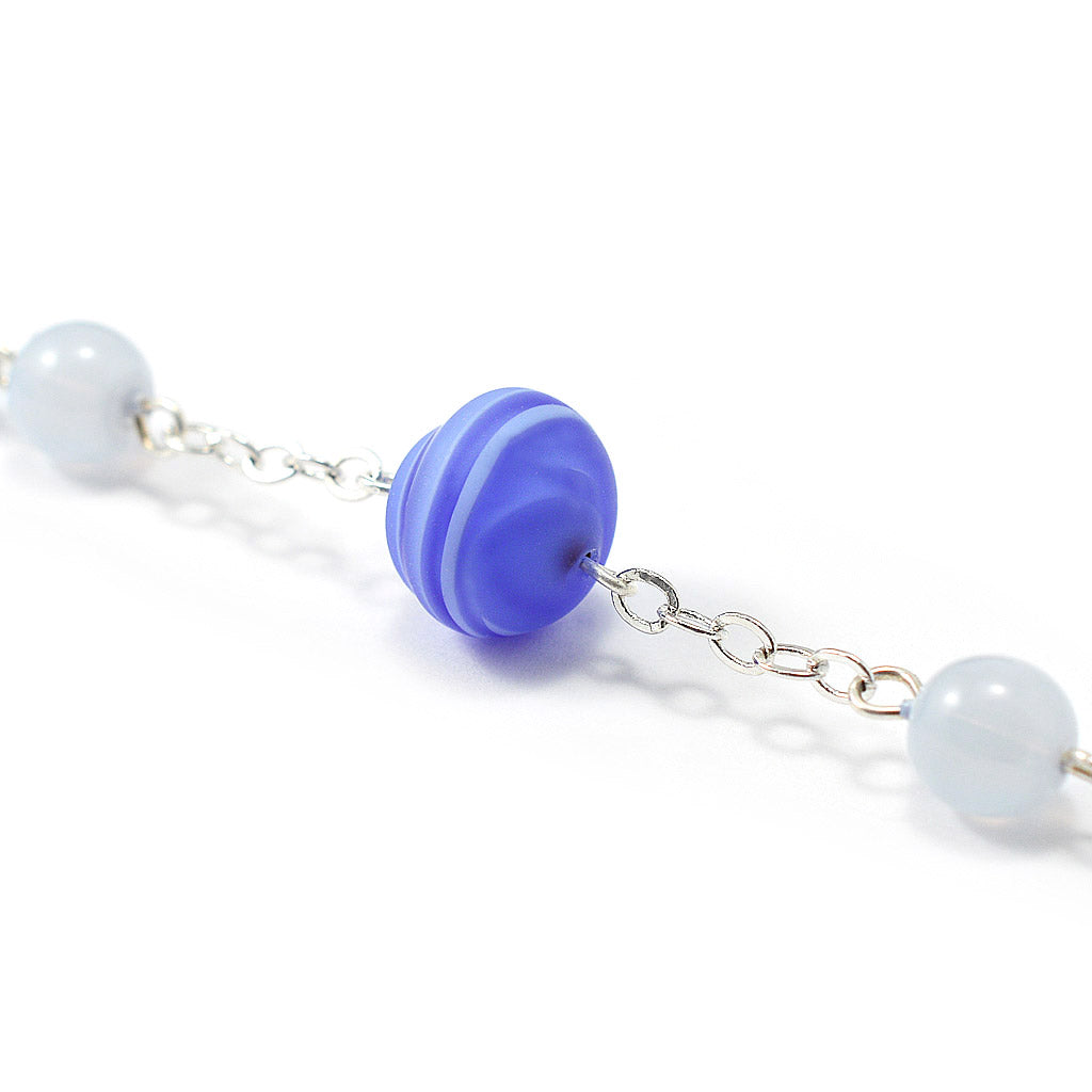 Rosaries for the Family Blue Crystal & Murano Glass