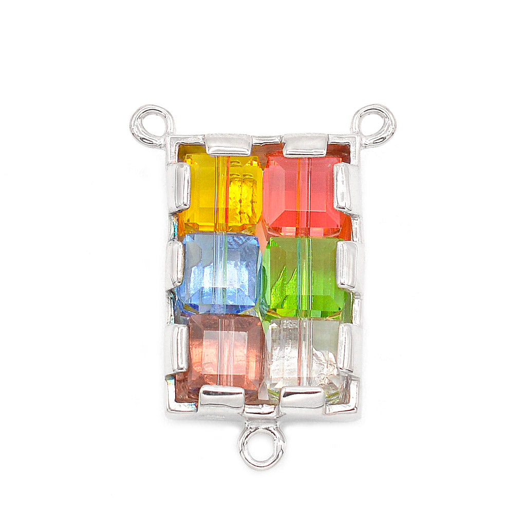 Rosario Swarovski® Argento 925 placcato Rodio