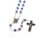 Annunciation Rosary, Silver & Bohemian Glass