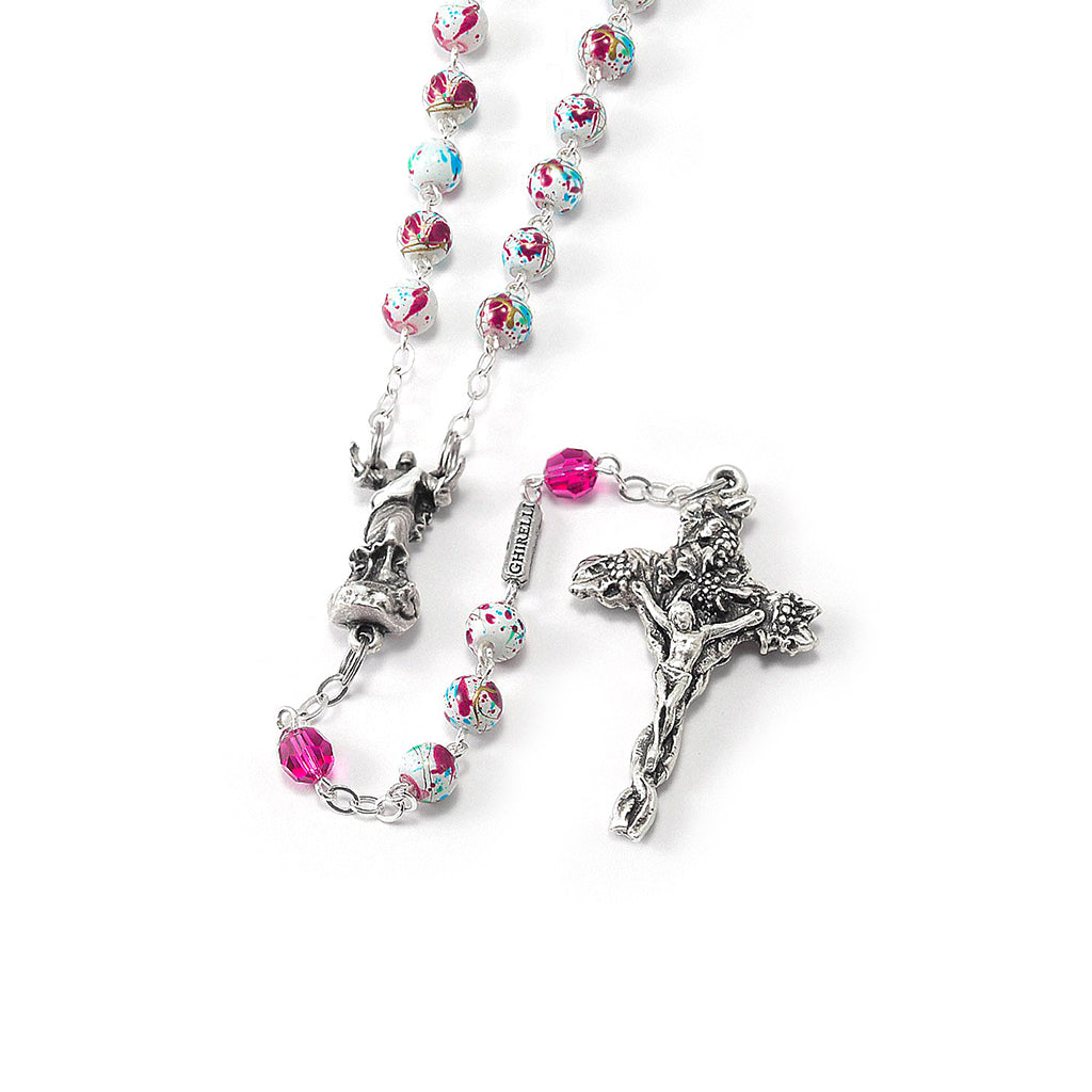 Resurrection Rosary with Multicolored Beads