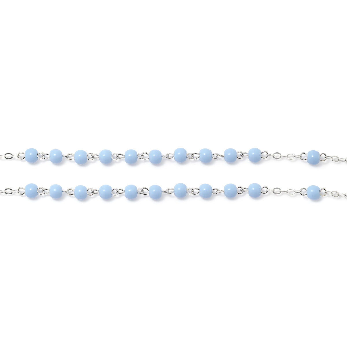 Mary's Motherly Love Collection Sky &amp; Nickel Rosary - Ghirelli Srl - ROW