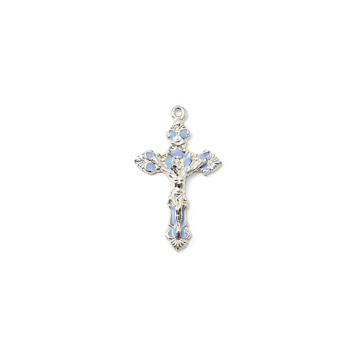 Mary's Motherly Love Collection Sky &amp; Nickel Rosary - Ghirelli Srl - ROW
