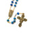 Our Lady of Guadalupe Rosary, Blue & Gold