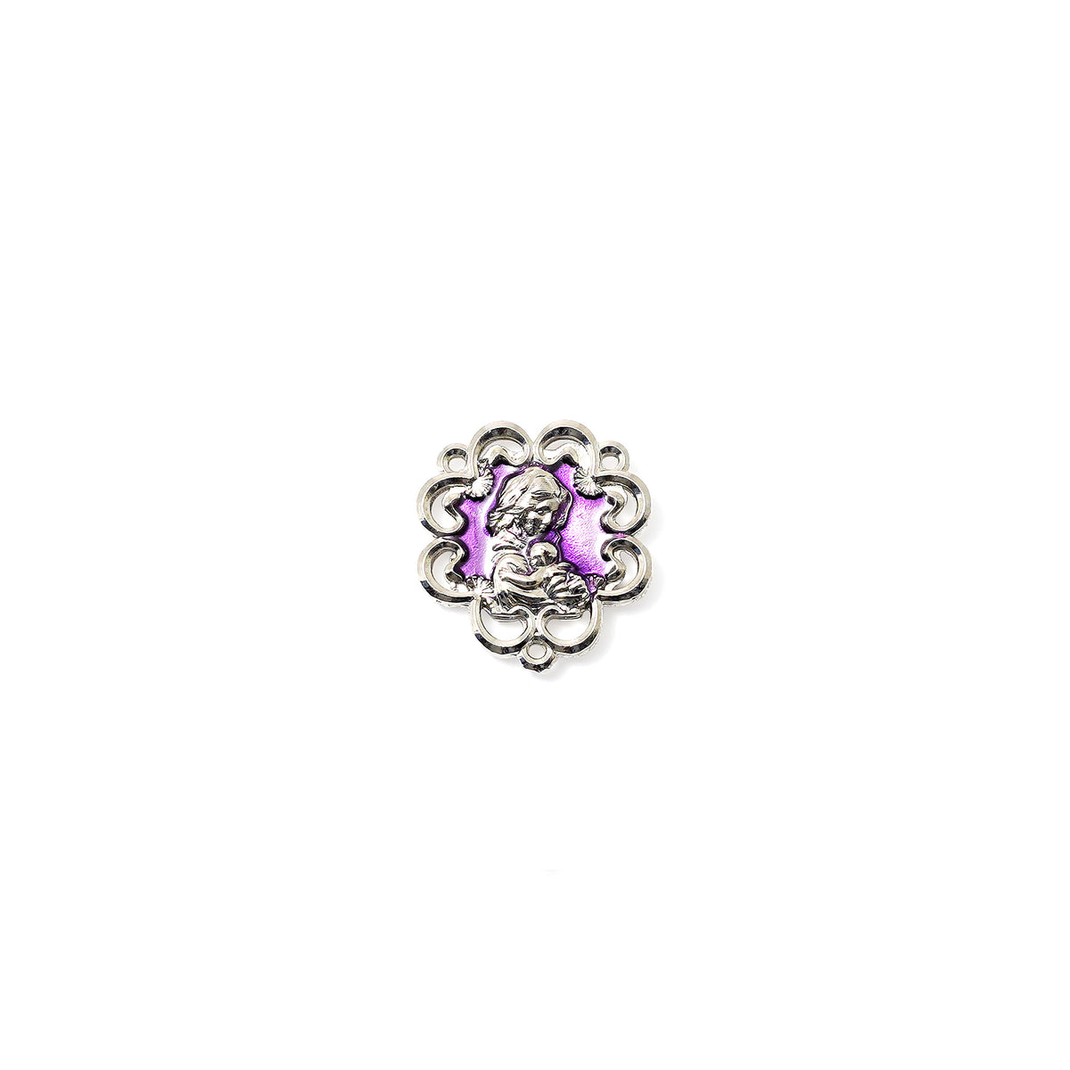 Mary's Motherly Love Collection Lilac &amp; Silver Rosary - Ghirelli Srl - ROW