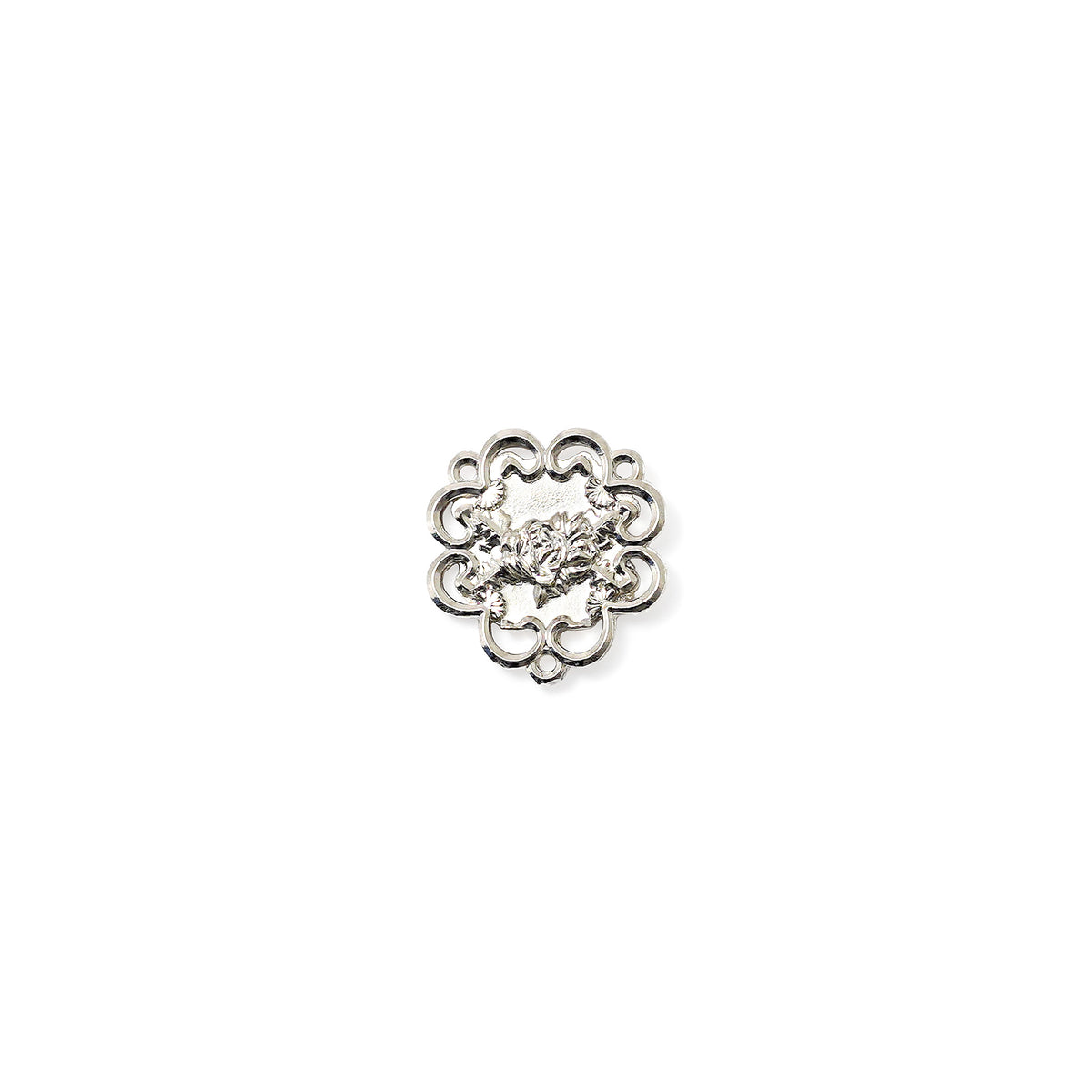 Mary's Motherly Love Collection Sky &amp; Nickel Rosary with Silver Caps - Ghirelli Srl - ROW