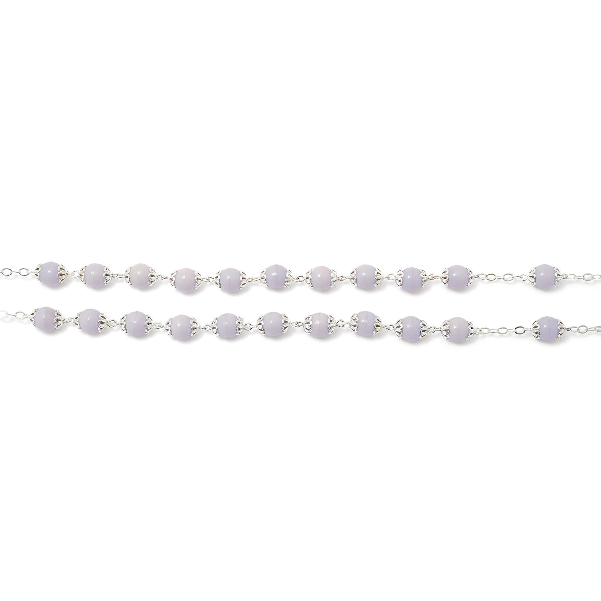 Mary's Motherly Love Collection Lilac &amp; Silver Rosary - Ghirelli Srl - ROW
