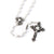Holy Communion Pure White & Silver Rosary