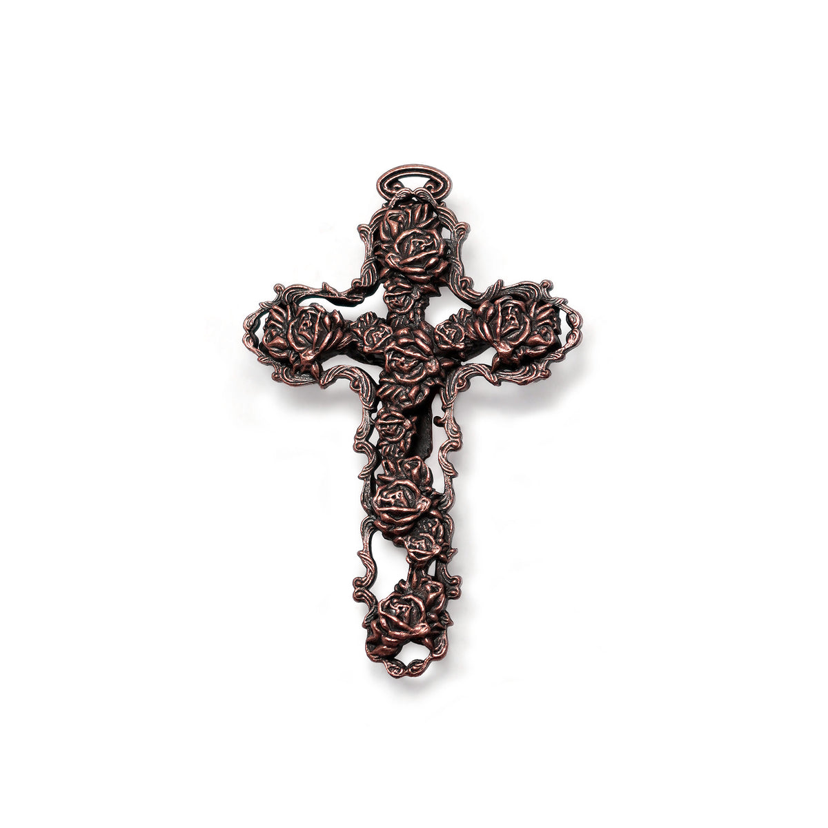 Women's Copper Rosary with Lilac Murano Glass