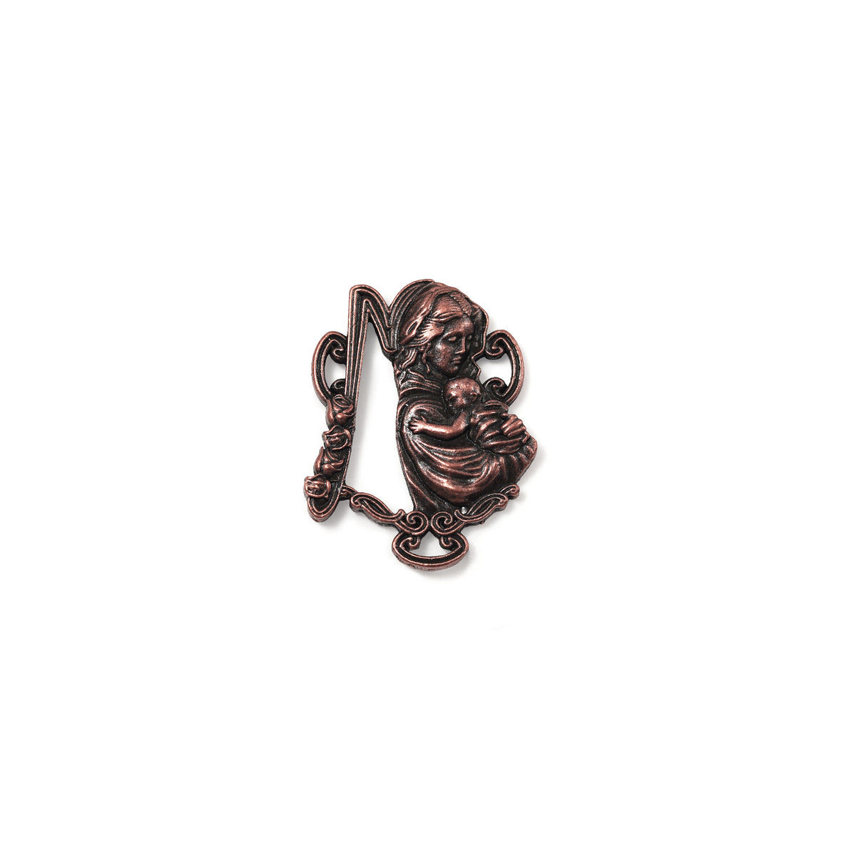 Women's Copper Rosary with Lilac Murano Glass