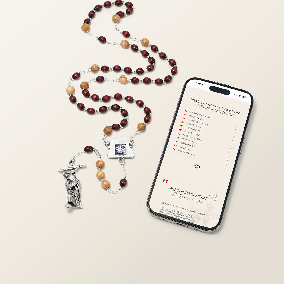 Saint Francis Transitus Rosary | Silver Edition - Ghirelli Srl - ROW
