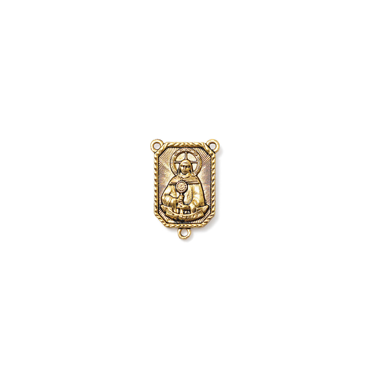 Saint Francis and Saint Clare of Assisi Gold Rosary - Ghirelli Srl - ROW