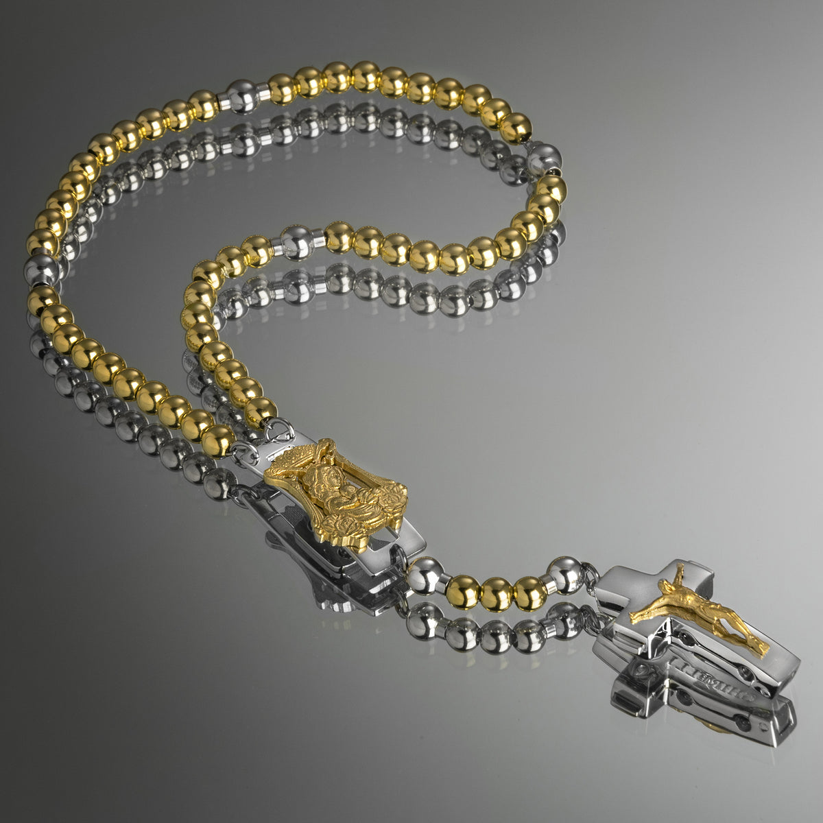 ROSALET® DEVOZIONALE - PERLE D&#39;ORO ROTONDE