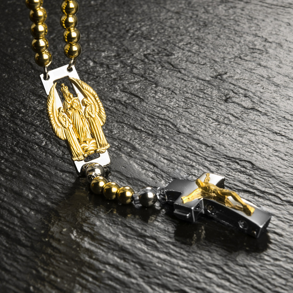 ROSALET® DEVOZIONALE - PERLE D&#39;ORO ROTONDE