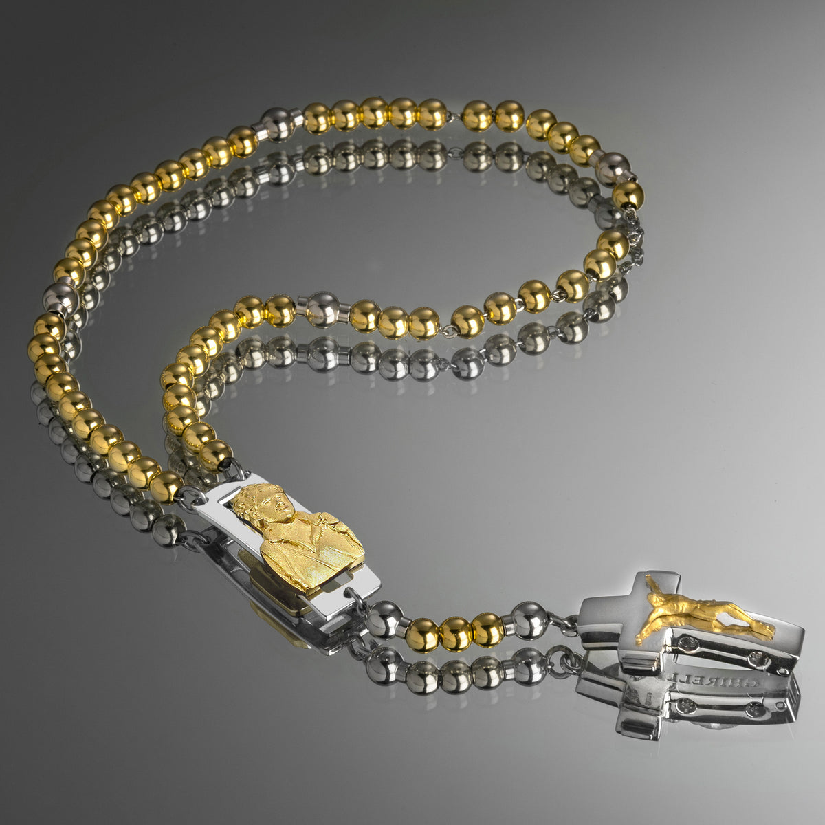 ROSALET® DEVOZIONALE - PERLE D&#39;ORO ROTONDE