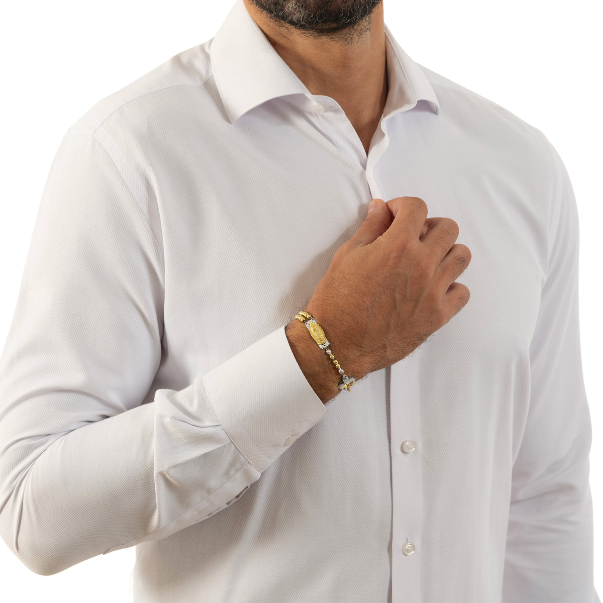 DEVOTIONAL ROSALET GOLD BEADS men