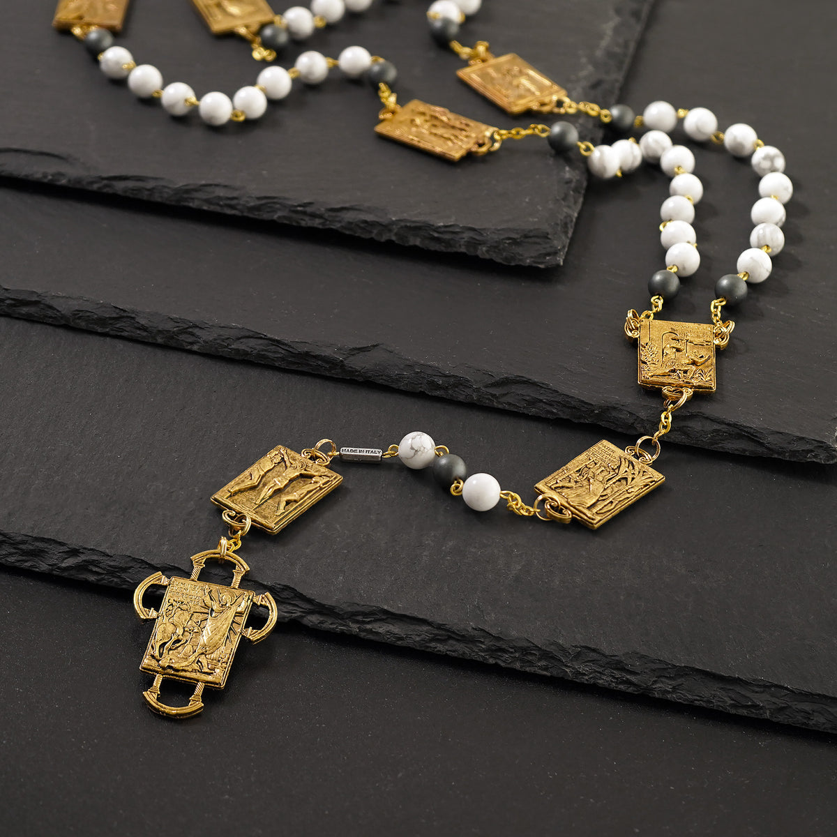 door rosary gold
