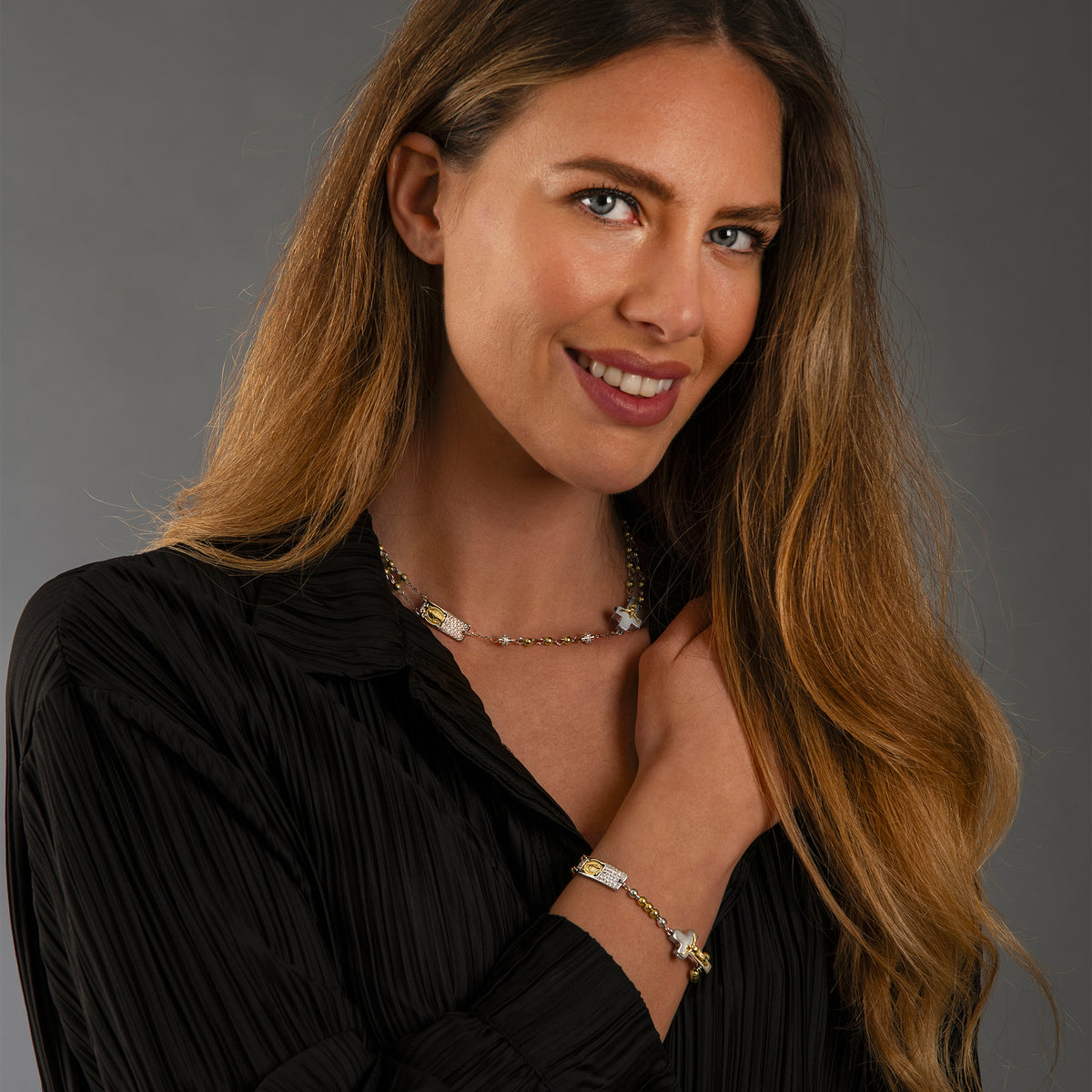  Handmade devotional Rosalet® in precious metals