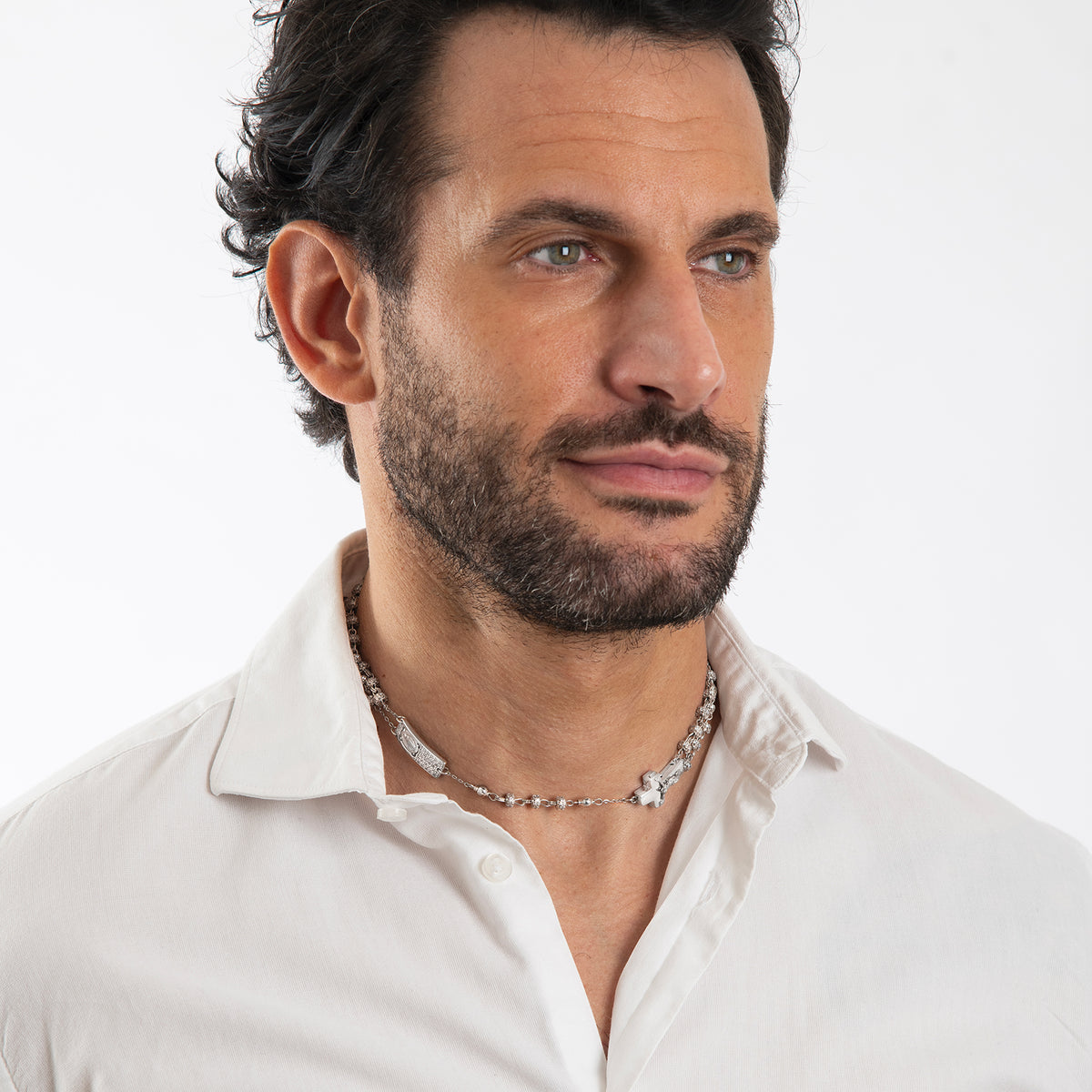 Handmade Rosalet® necklace in silver