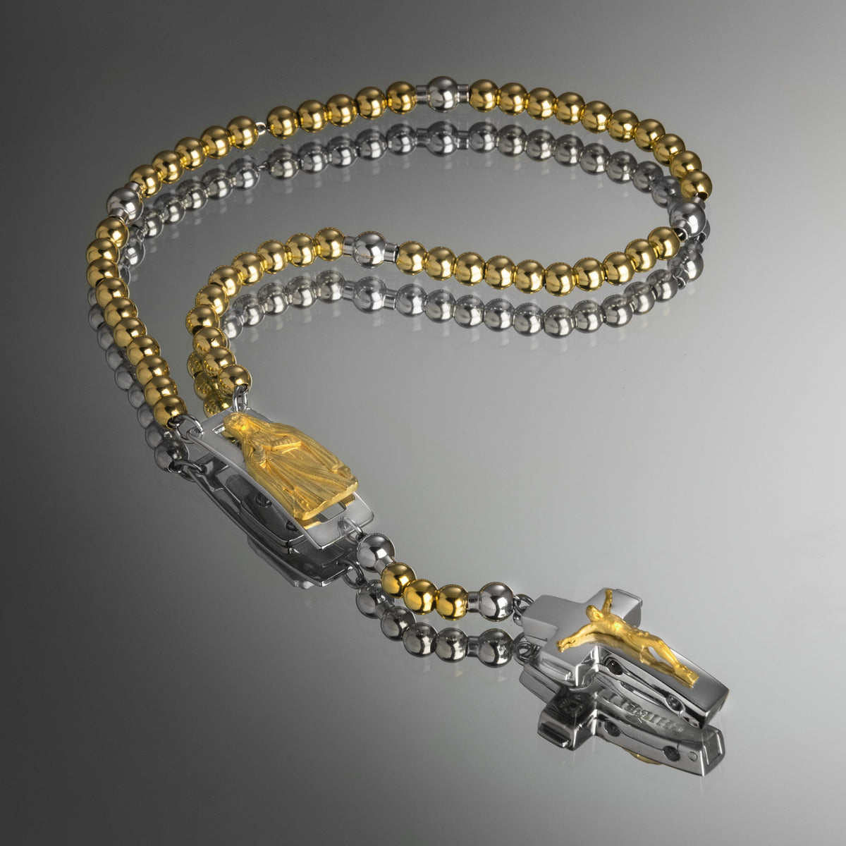 ROSALET® DEVOZIONALE - PERLE D&#39;ORO ROTONDE