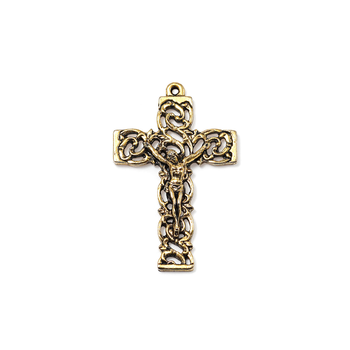 Mary's Motherly Love Collection in Antique Gold with Natural Jasper Stone Rosary