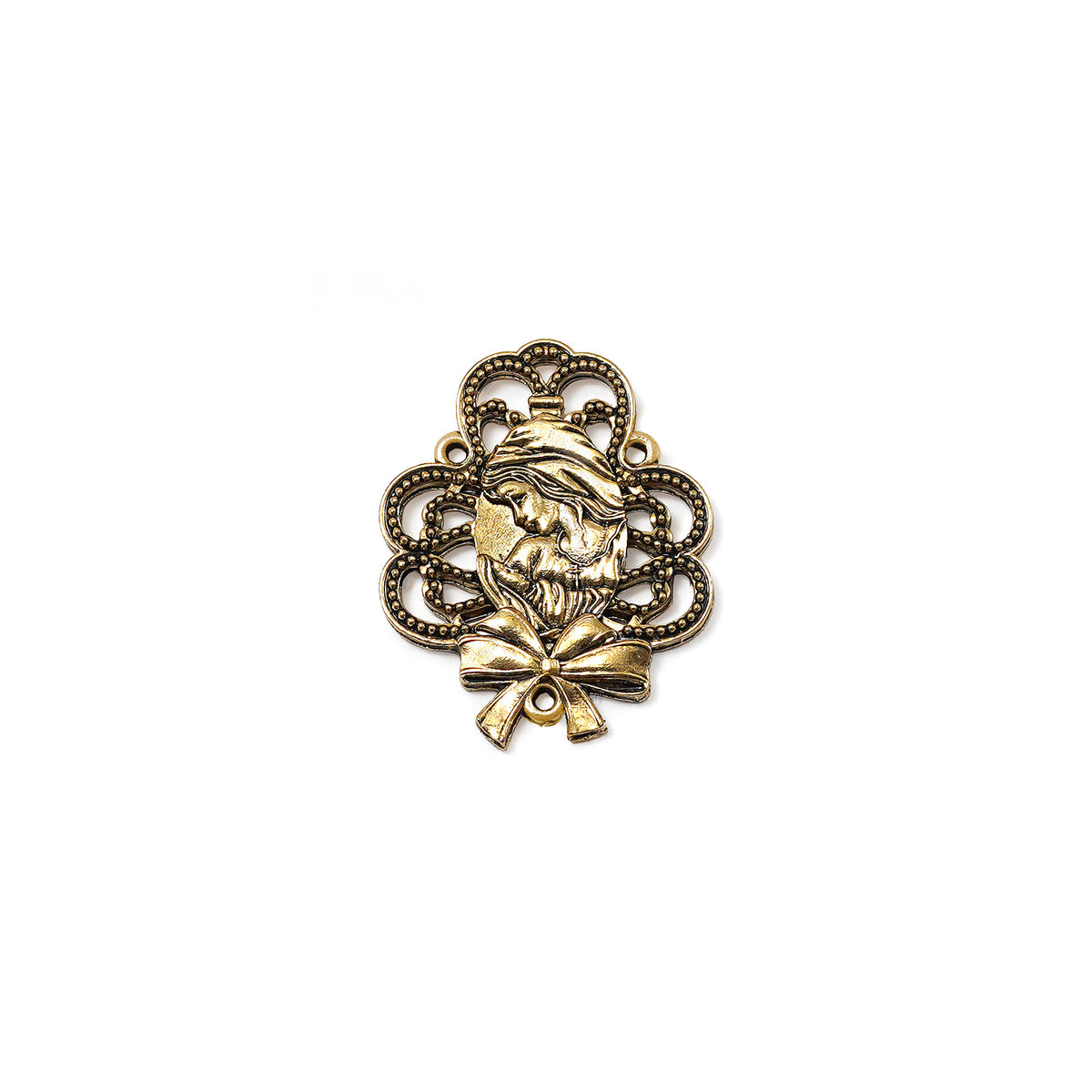 Mary's Motherly Love Collection in Antique Gold with Natural Jasper Stone Rosary