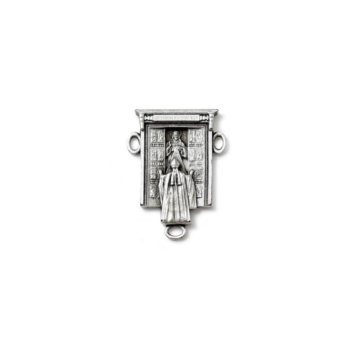 Holy Door Rosary in Antique Silver