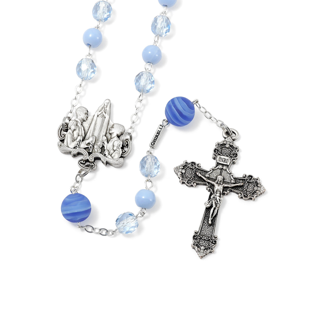 Rosaries for the Family Blue Crystal &amp; Murano Glass - Ghirelli Srl - ROW