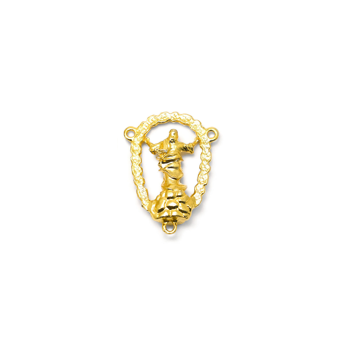 Rosario dorato Santa Pasqua con pietra di ematite