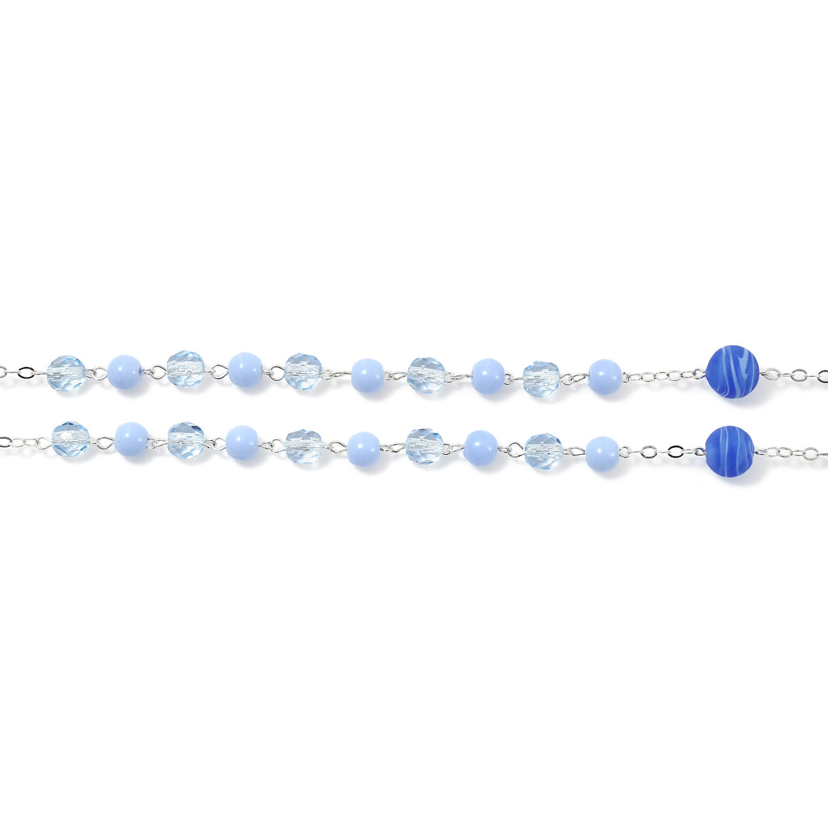 Rosaries for the Family Blue Crystal &amp; Murano Glass - Ghirelli Srl - ROW
