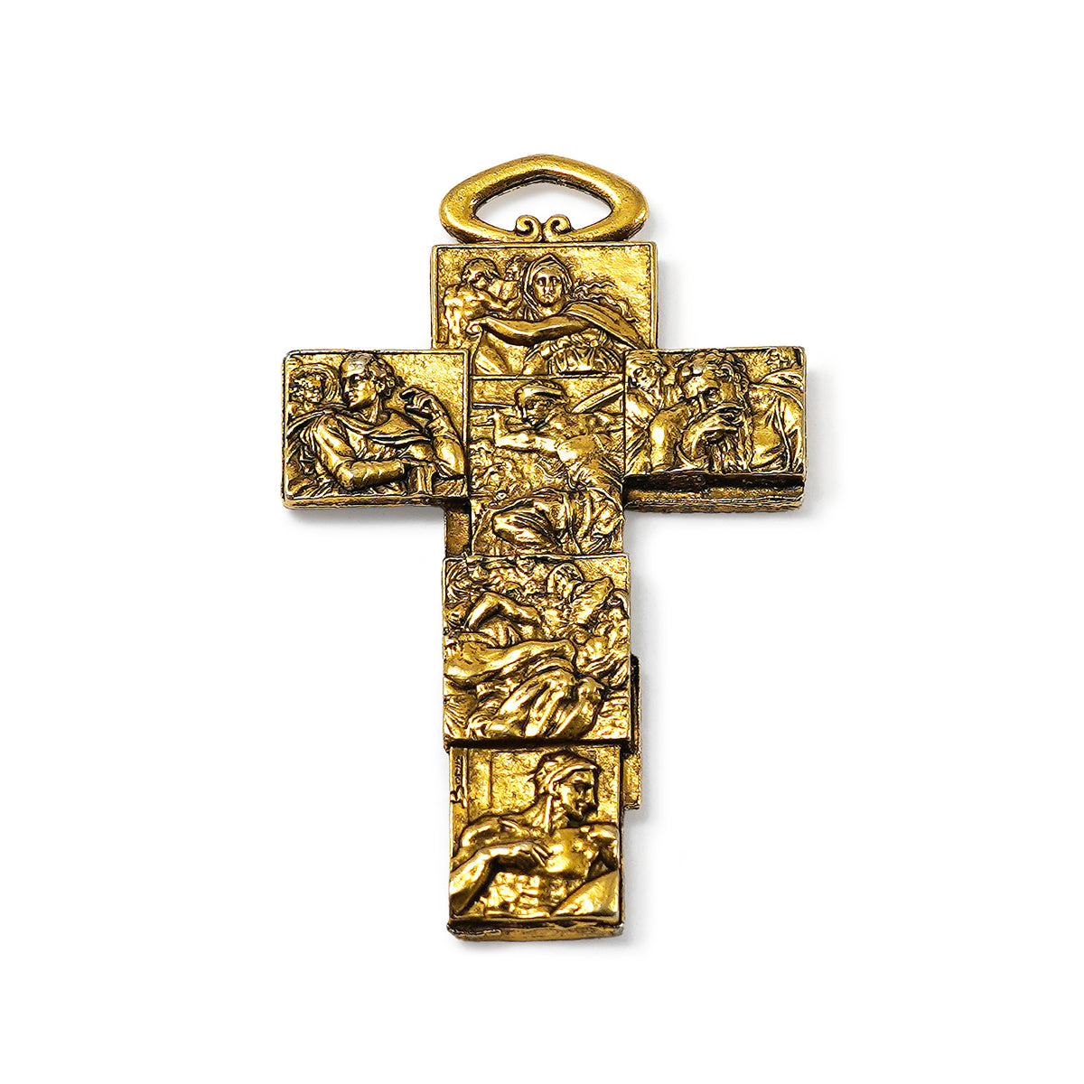 Rosario dorato Cappella Sistina con Pietre di Diaspro Naturale