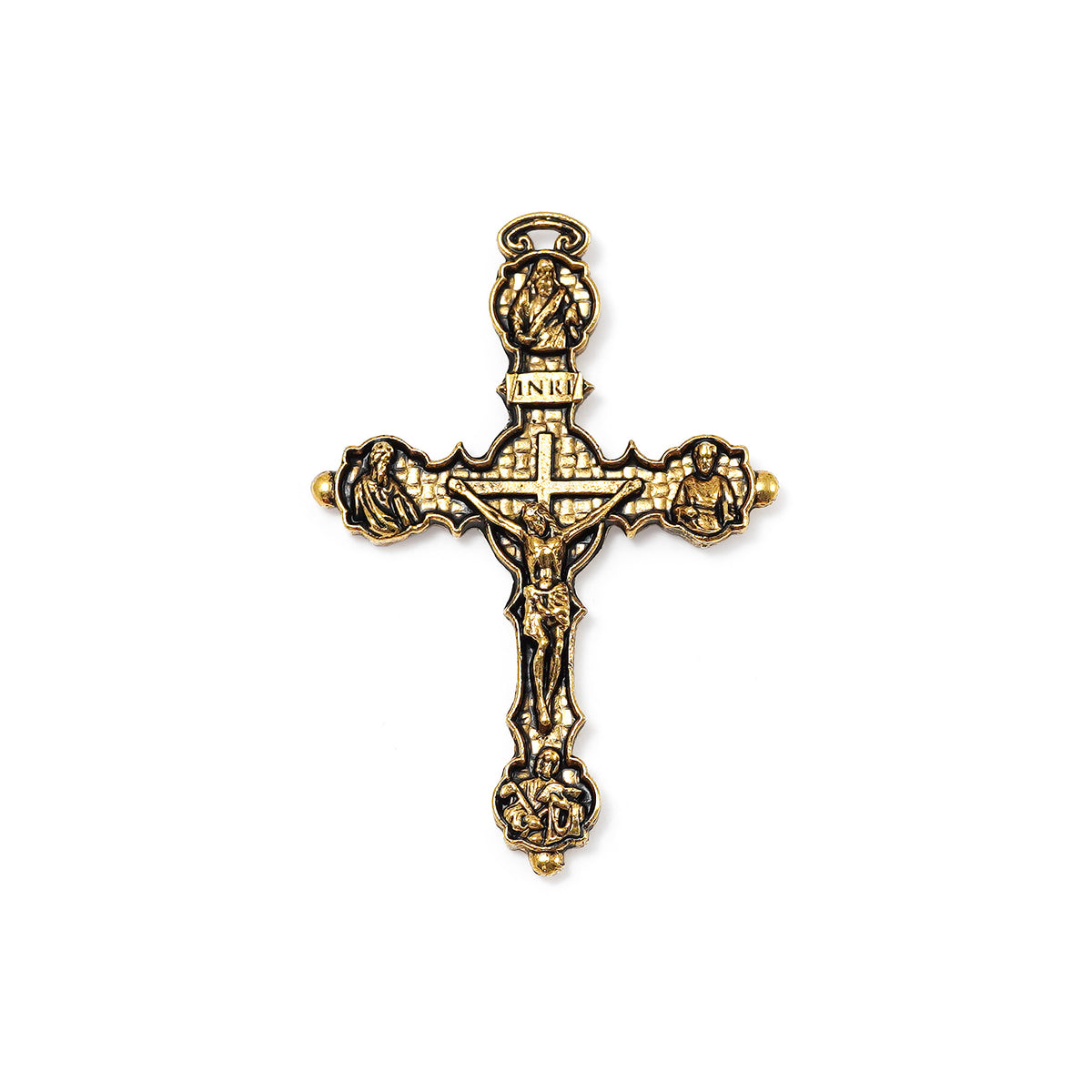 Saint Francis and Saint Clare of Assisi Gold Rosary