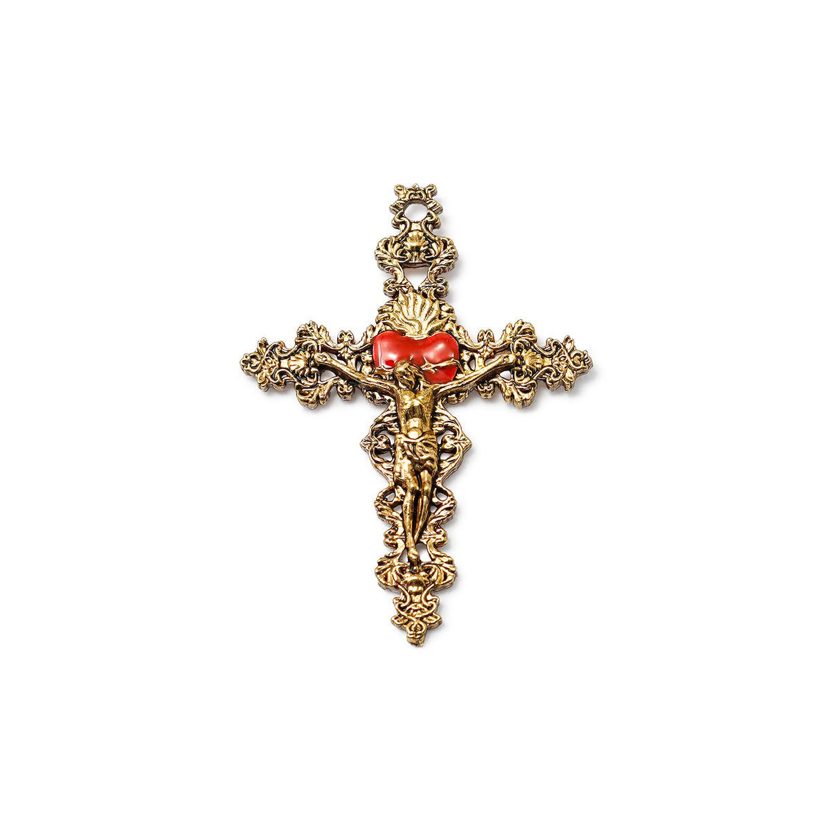 Merciful Jesus Divine Mercy Rosary - Murano Glass, Red Agate, and Hand Enamel
