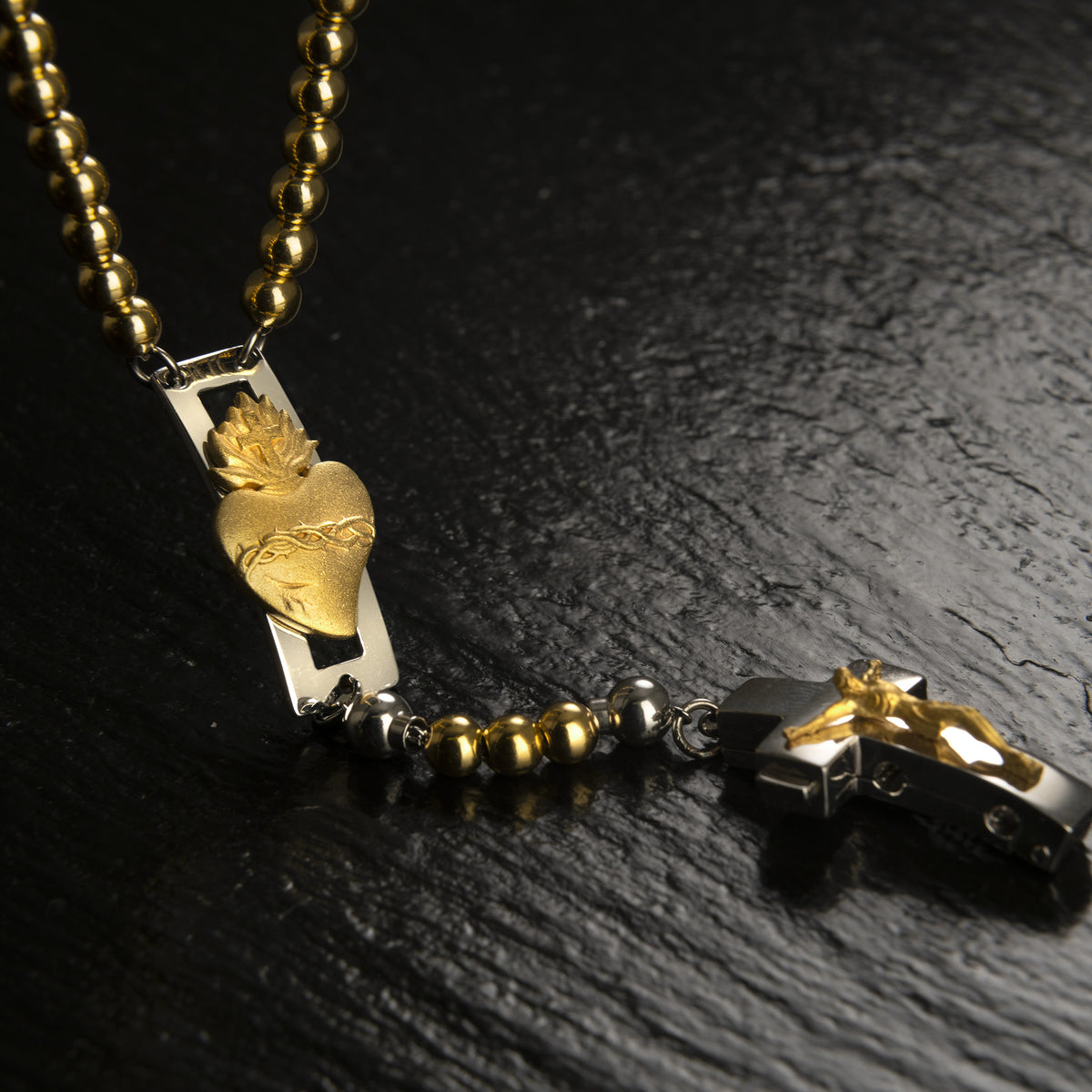 ROSALET® DEVOZIONALE - PERLE D&#39;ORO ROTONDE