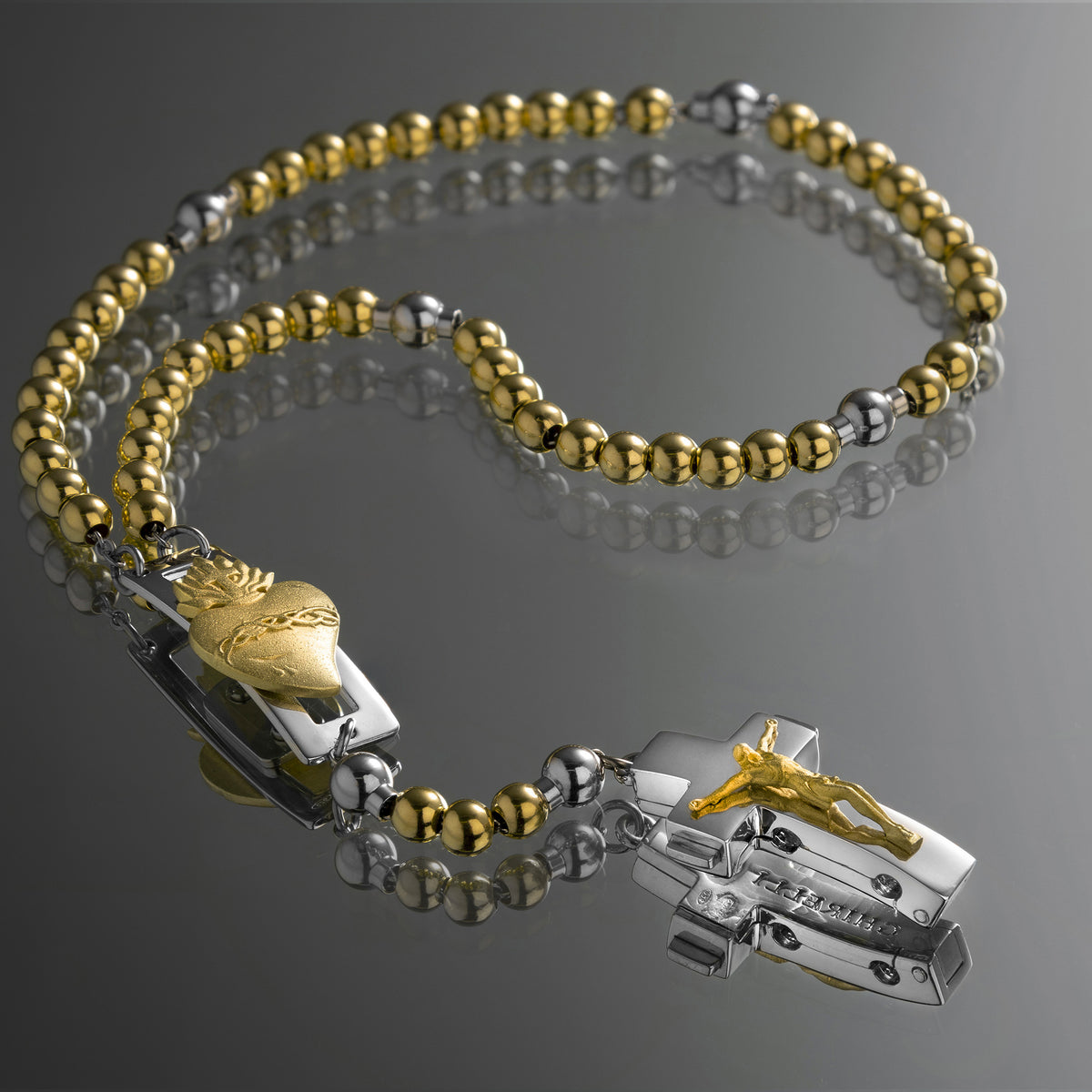 ROSALET® DEVOZIONALE - PERLE D&#39;ORO ROTONDE