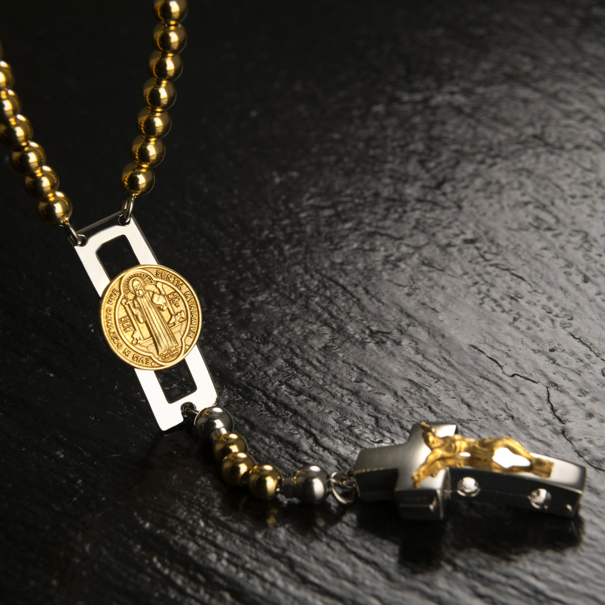 ROSALET® DEVOZIONALE - PERLE D&#39;ORO ROTONDE