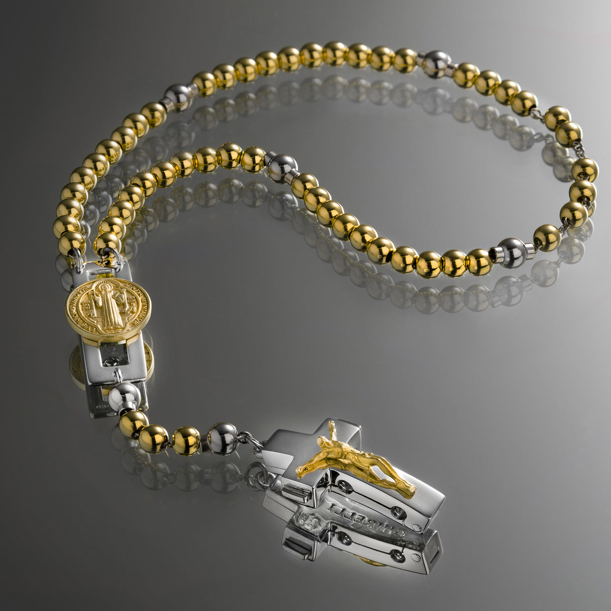 ROSALET® DEVOZIONALE - PERLE D&#39;ORO ROTONDE